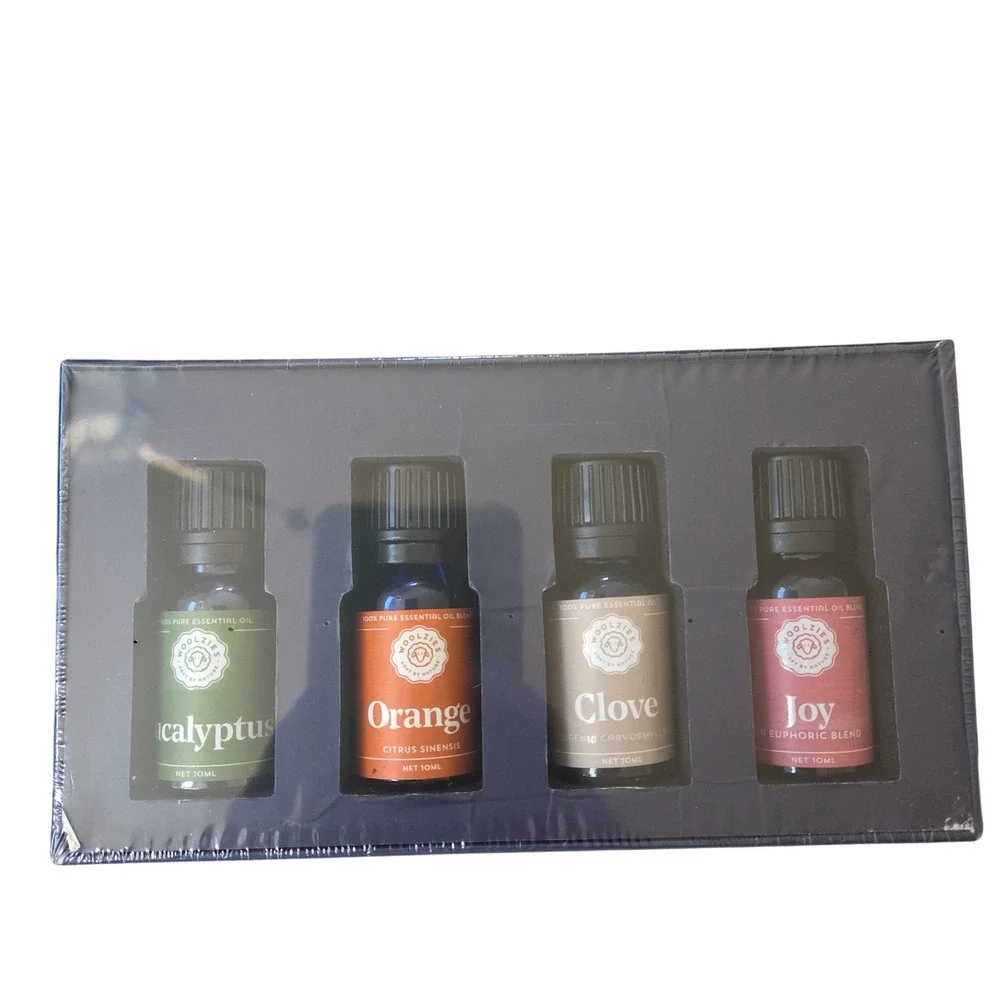 Woolzies Holiday Collection Essential Oil Set Joy Orange Clove Eucalyptus 4 Pack